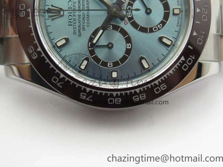 1218 Daytona 116506 Noob 1:1 Best Edition Ceramic Bezel Ice Blue Dial on SS Bracelet A Functional 2979